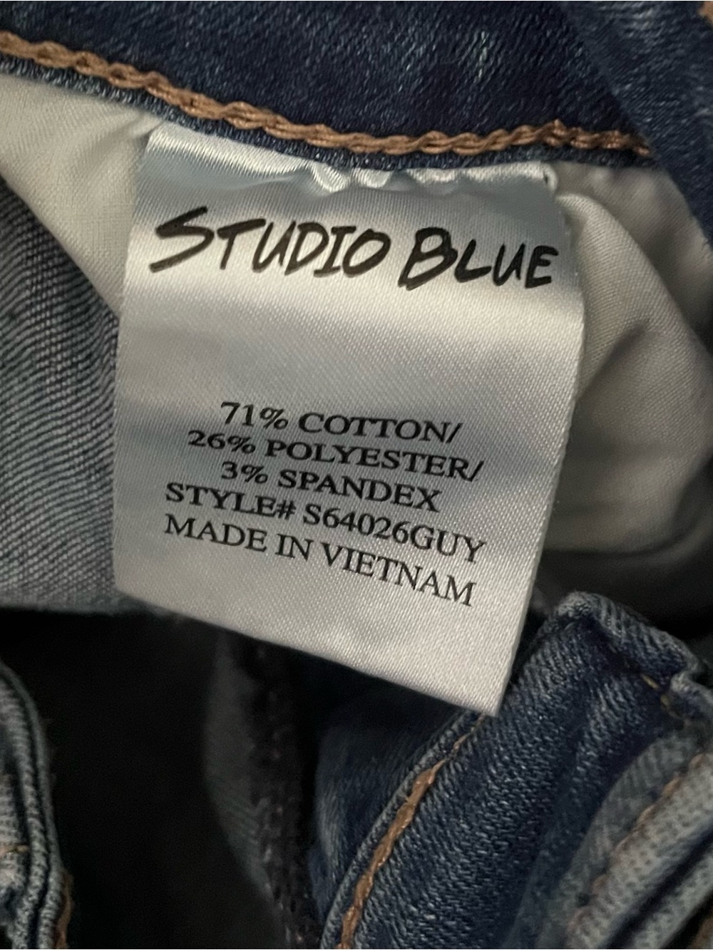 Studio Blue Distressed Mid Blue Jeans - Women's - Picture 5 of 5